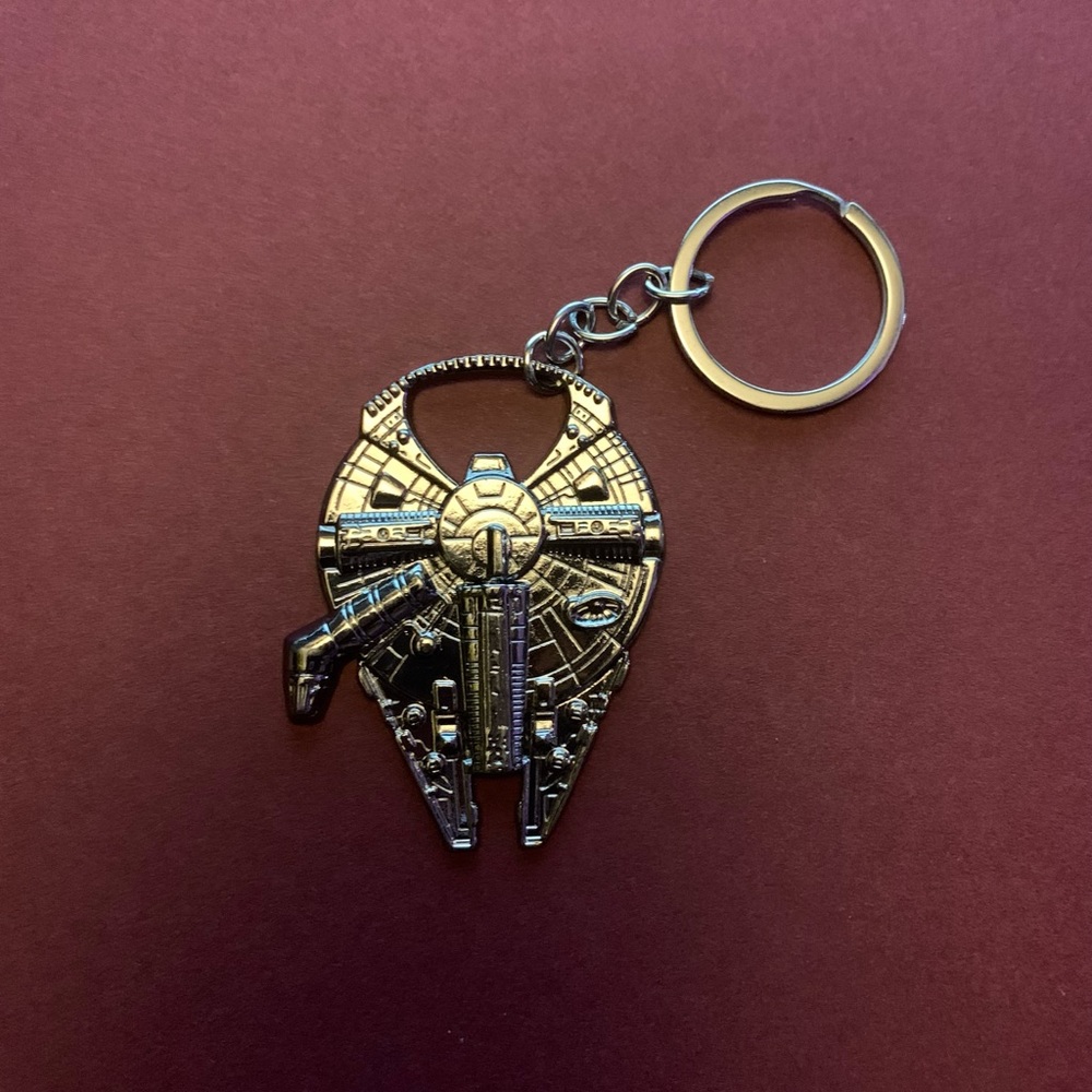 Millennium Falcon keychain bottle top opener